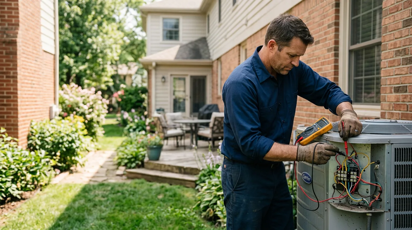 HVAC technician working near Laguna Beach, CA